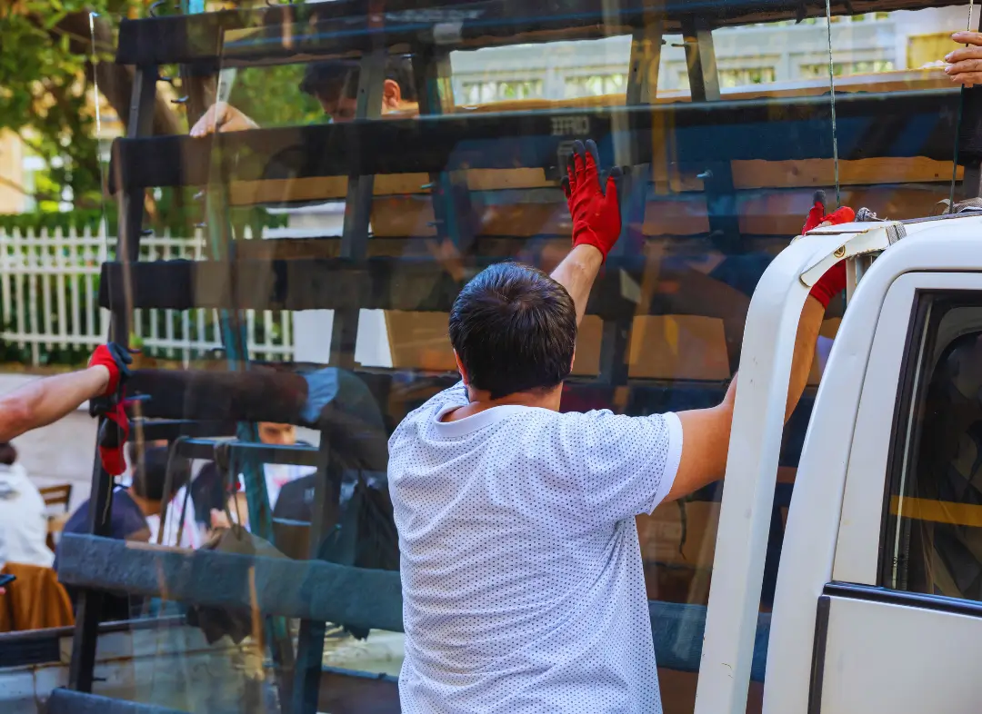 Remplacement de vitrine magasin Saint-Gaudens